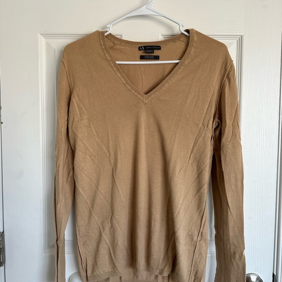 Armani exchange cotton V-neck sweater - Picture 1 of 3